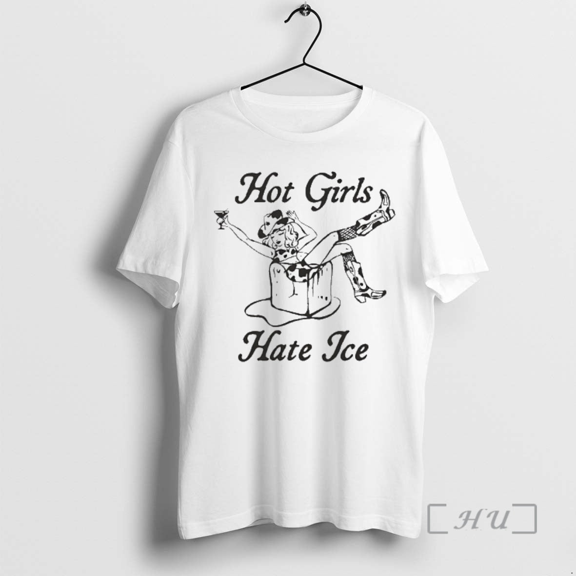 Officials Hot Girls Cowboy Hate Ice Graphic T-Shirts, Hoodie, Sweatshirt | PopFlextees.com