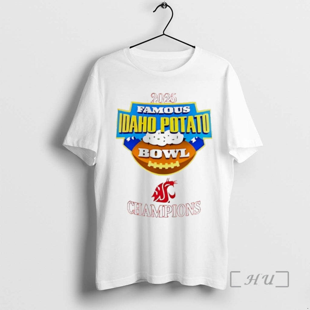 Officials Houston Cougars 2025 Famous Idaho Potato Bowl Champions Logo T-Shirts, Hoodie, Sweatshirt | PopFlextees.com