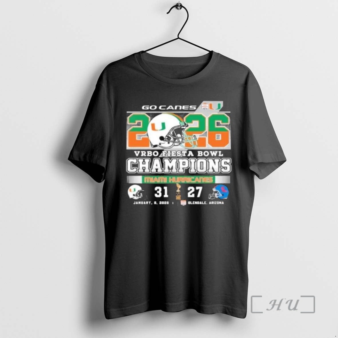 Officials Hurricanes 31 27 Rebels 2026 Fiesta Bowl Champions T-Shirts, Hoodie, Sweatshirt | PopFlextees.com