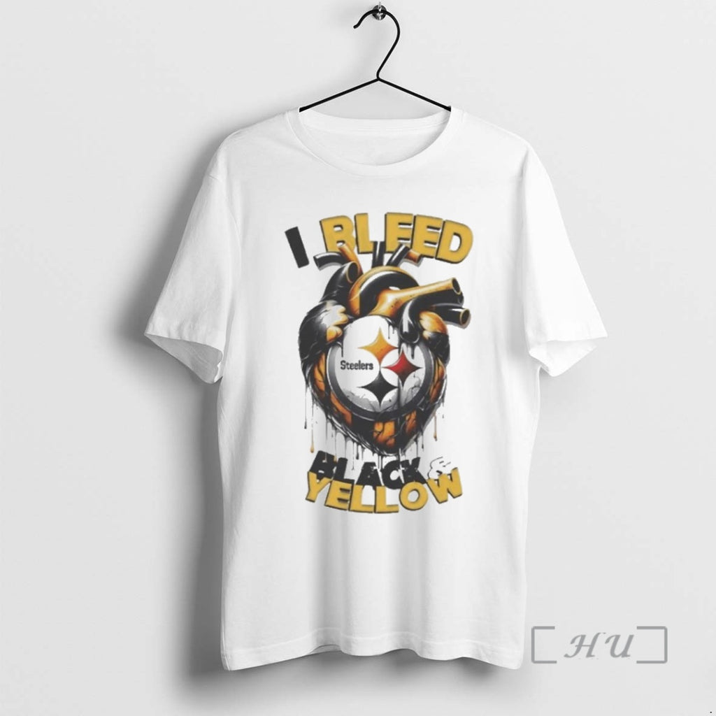 Officials I Bleed Black And Yellow Steelers T-Shirts, Hoodie, Sweatshirt | PopFlextees.com