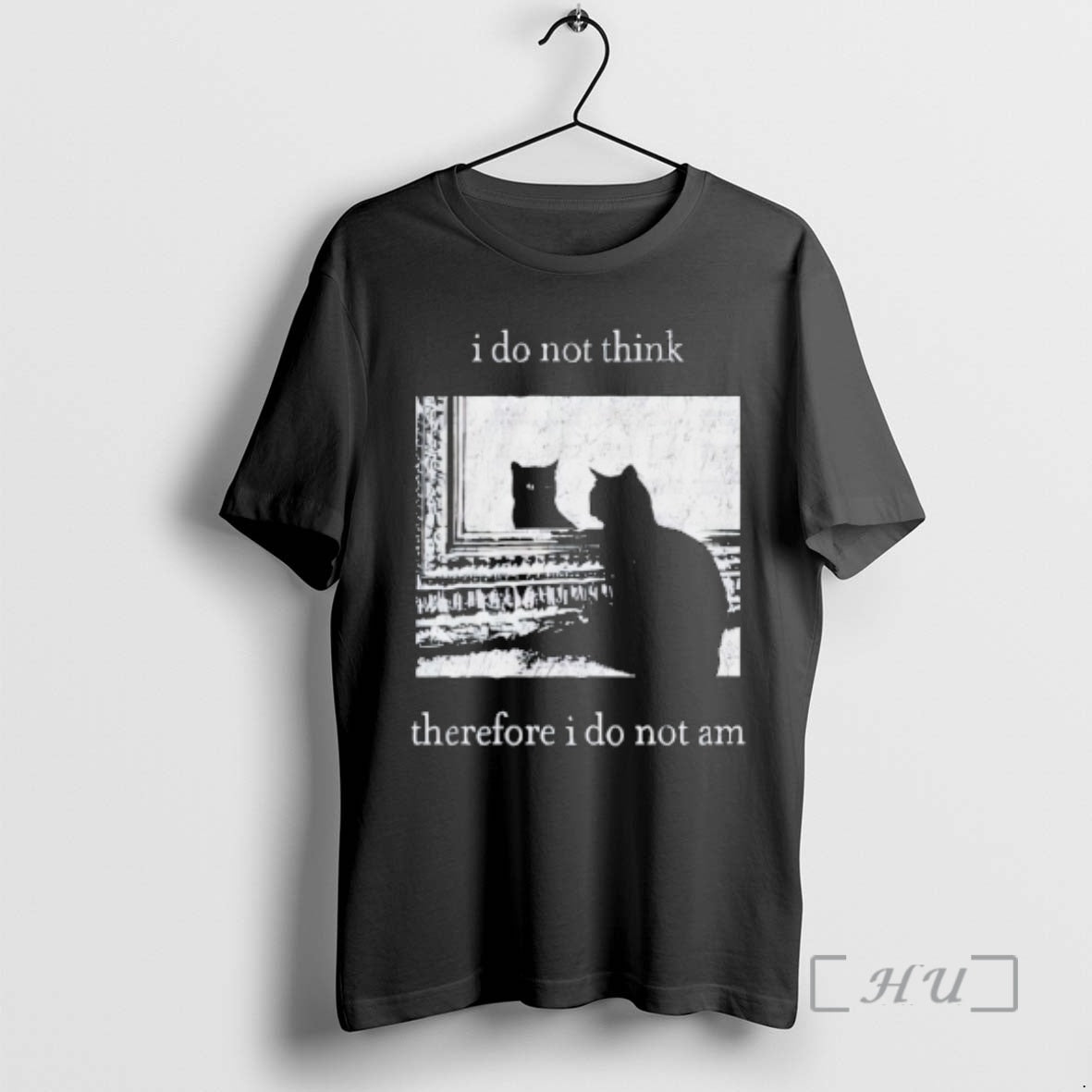 Officials I Do Not Think Therefore I Do Not Am Black Cat Premium T Shirts Hoodie, Sweatshirt | PopFlextees.com