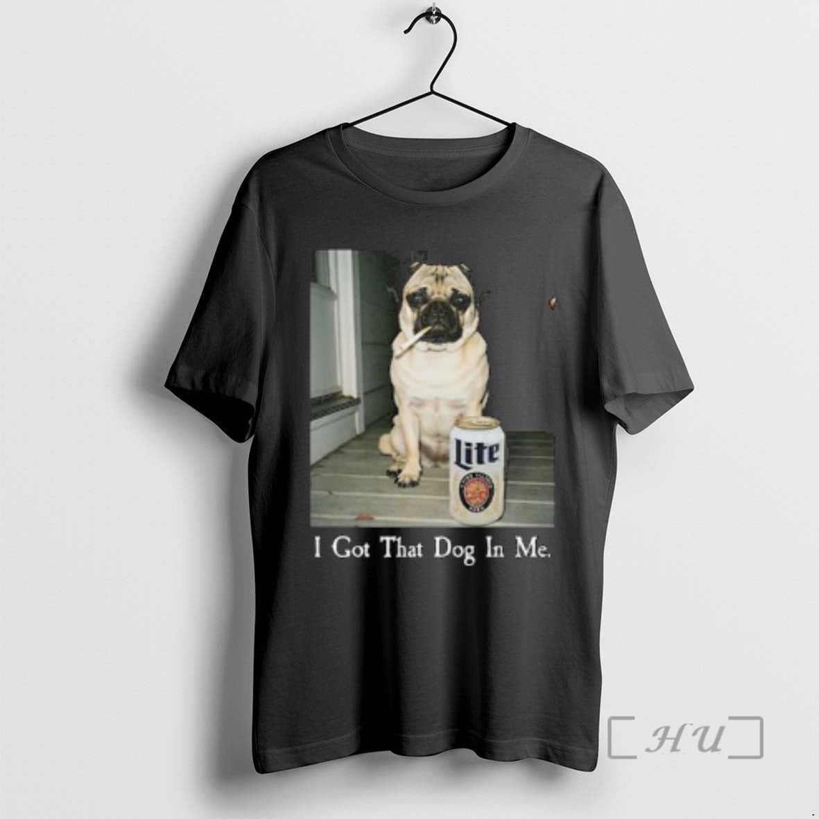 Officials I Got That Dog In Me Pug Lite Beer Circle Black Premium T Shirts Hoodie, Sweatshirt | PopFlextees.com