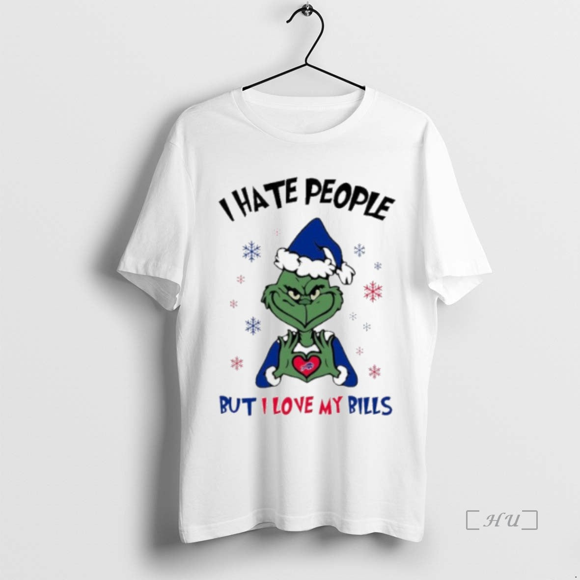 Officials I Hate People The Grinch But I Love My Bills Premium T Shirts Sweater Hoodie, Sweatshirt | PopFlextees.com