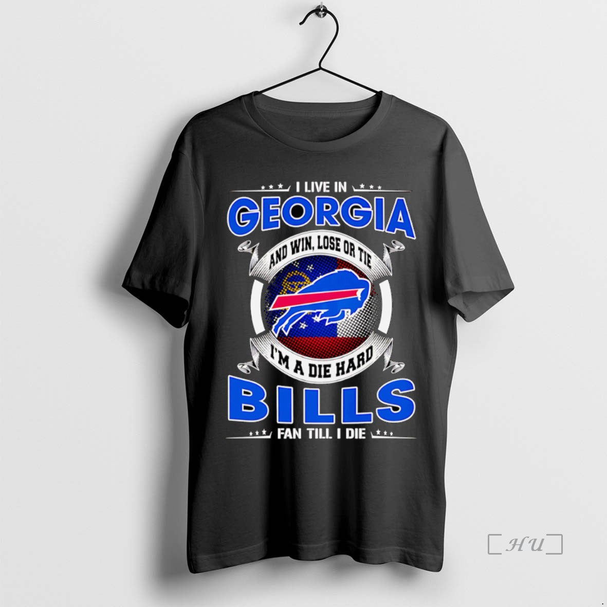 Officials I Live In Georgia And Win Lose Or Tie Im A Dead Hard Buffalo T-Shirts, Hoodie, Sweatshirt | PopFlextees.com