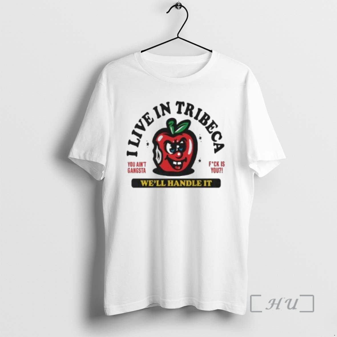 Officials I Live In Tribeca Well Handle It You Aint Gangsta Circle White Premium T-Shirts, Hoodie, Sweatshirt