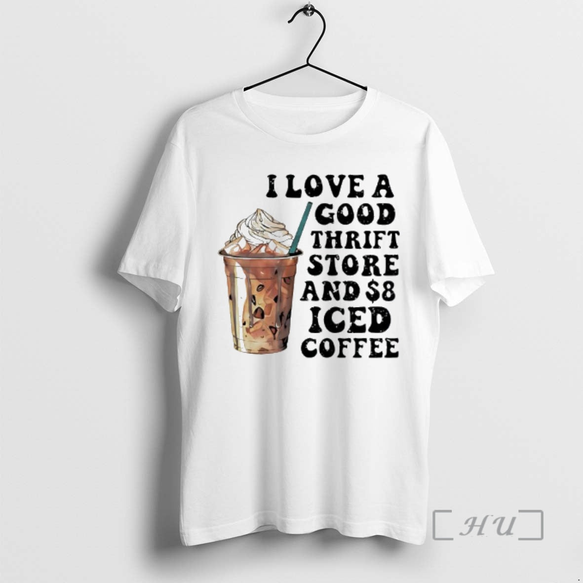 Officials I Love A Good Thrift Store And 8 Iced Coffee Graphic Premium T Shirts Hoodie, Sweatshirt | PopFlextees.com