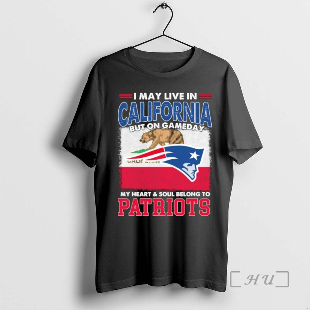 Officials I May Live In California But On Gameday Flag My Heart Soul Belong To T-Shirts, Hoodie, Sweatshirt | PopFlextees.com