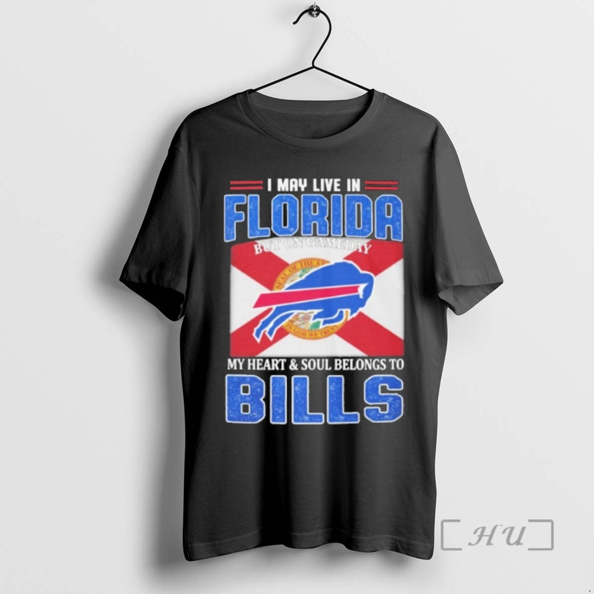 Officials I May Live In Florida But On Game Day Flag My Heart Soul Belong T-Shirts, Hoodie, Sweatshirt | PopFlextees.com