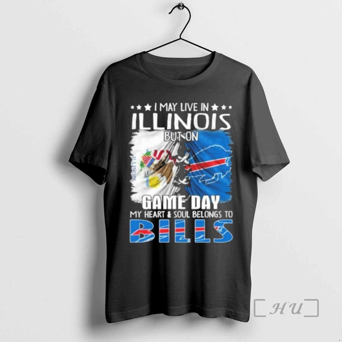 Officials I May Live In Illinois But On Game Day My Heart Soul Belong To T-Shirts, Hoodie, Sweatshirt | PopFlextees.com