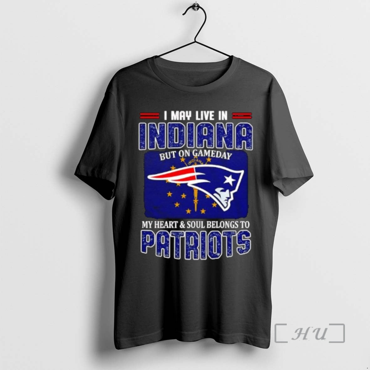Officials I May Live In Indiana But On Gameday My Heart Soul Belongs To Patriots T-Shirts, Hoodie, Sweatshirt