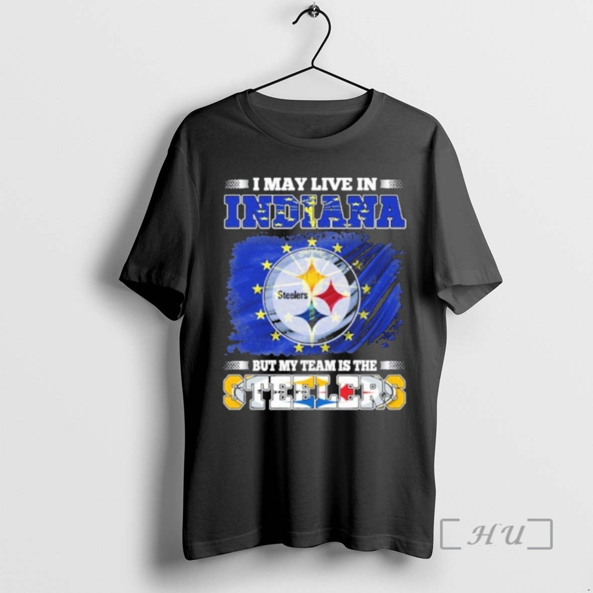 Officials I May Live Indiana Flag But My Team Is Steelers T-Shirts, Hoodie, Sweatshirt