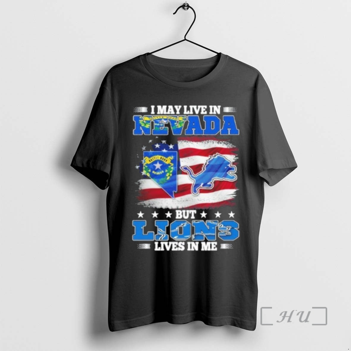 Officials I May Live In Nevada Flag But Lions Lives In Me Premium T Shirts Hoodie, Sweatshirt | PopFlextees.com