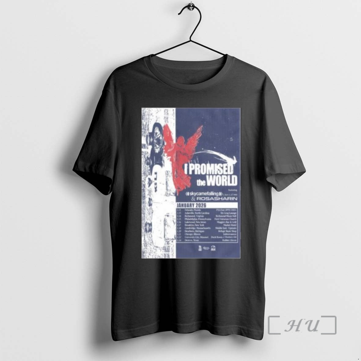 Officials I Promised The World January Tour 2026 Circle Black T-Shirts, Hoodie, Sweatshirt | PopFlextees.com