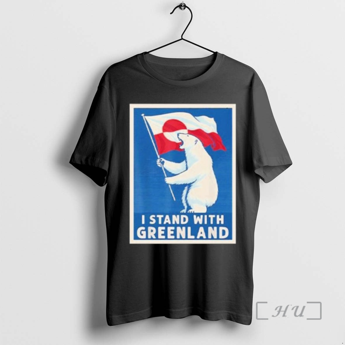 Officials I Stand With Greenland Flag Bear T-Shirts, Hoodie, Sweatshirt | PopFlextees.com