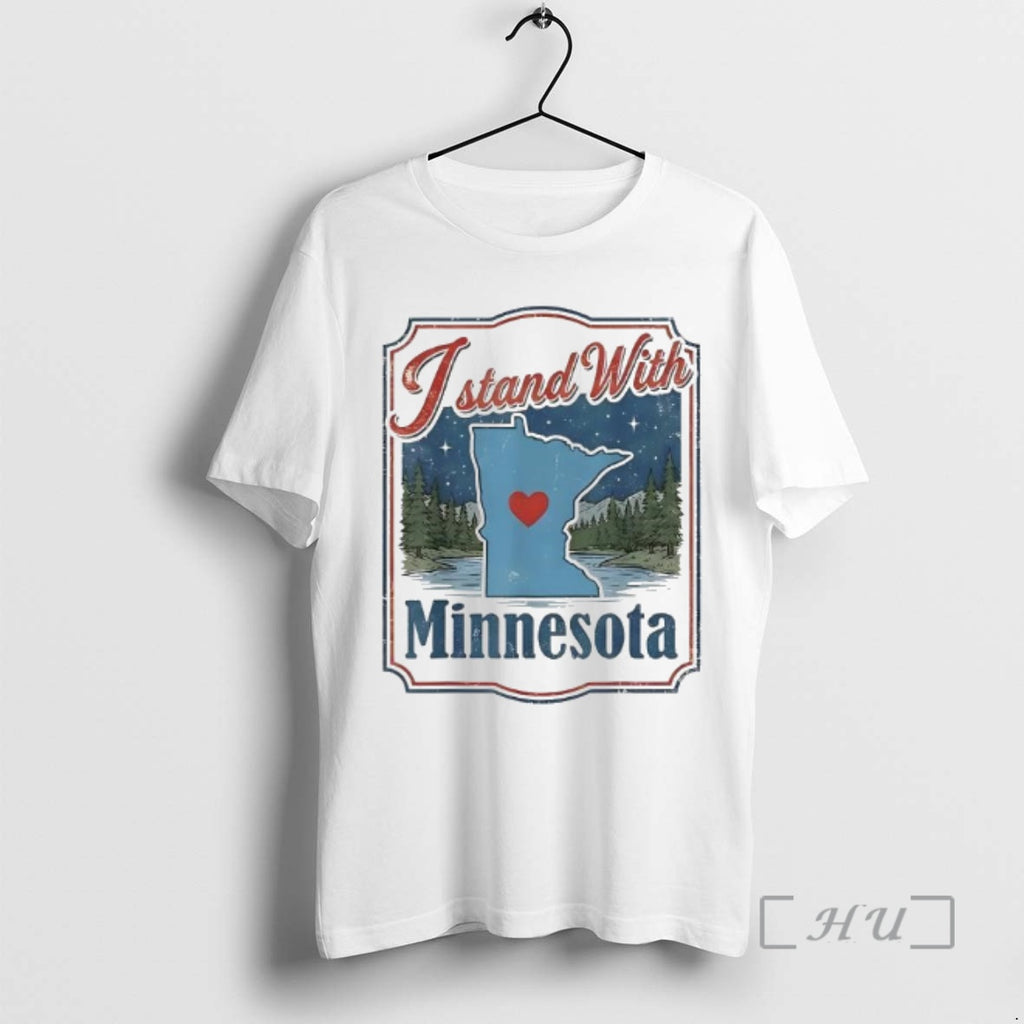 Officials I Stand With Minnesota Retro Map T-Shirts, Hoodie, Sweatshirt | PopFlextees.com