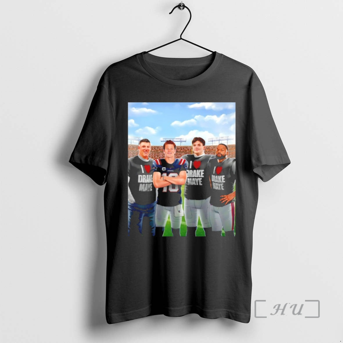 Officials I Love Drake Maye Graphic Cartoon T-Shirts, Hoodie, Sweatshirt | PopFlextees.com