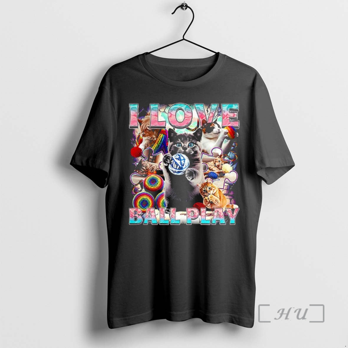 Officials I Love Ball Play Cats Roll Of Wool T-Shirts, Hoodie, Sweatshirt | PopFlextees.com