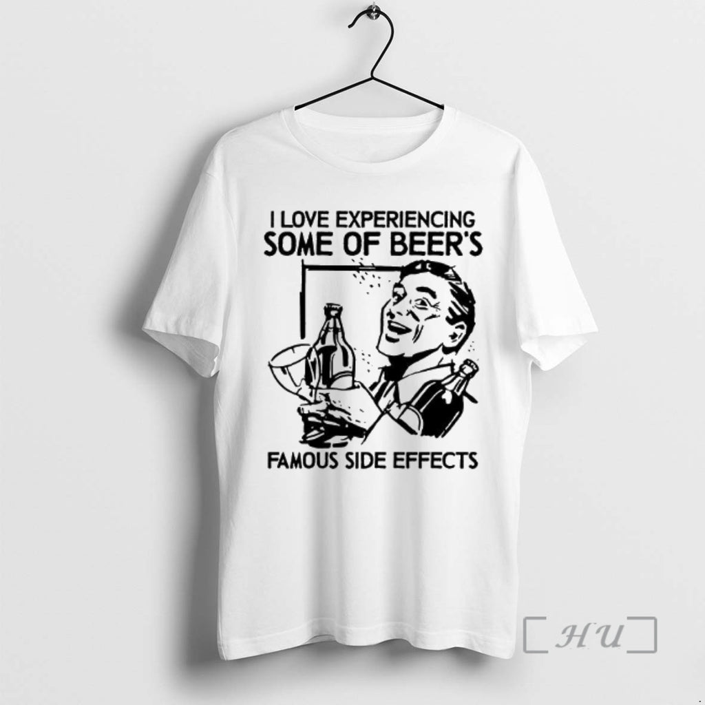 Officials I Love Experiencing Some Of Beers Famous Side Effects Man With Cocktail Woman Premium T-Shirts, Hoodie, Sweatshirt