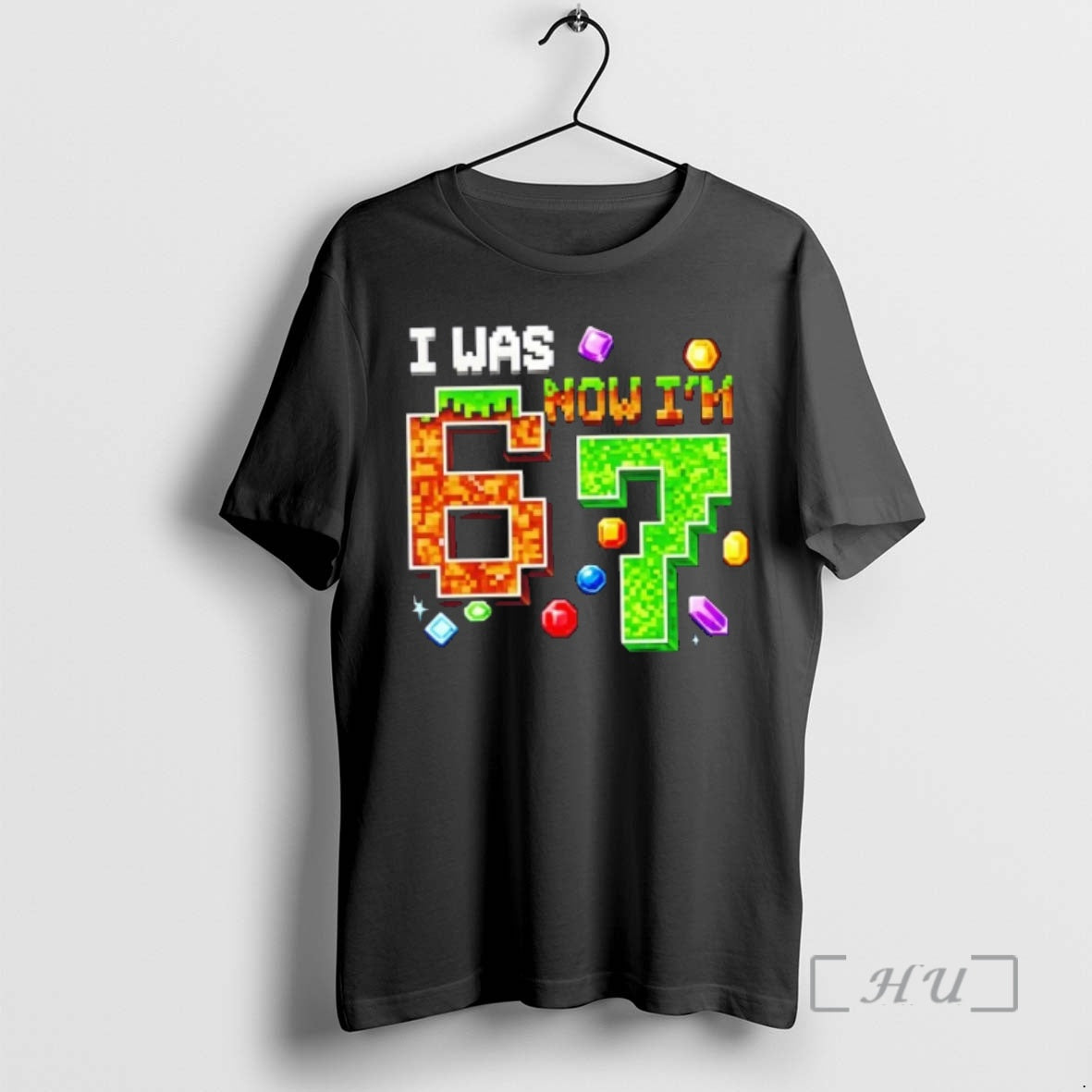 Officials I Was 6 Now Im 7 Pixel Birthday Gamer Funny 6 7 Meme Premium T-Shirts, Hoodie, Sweatshirt | PopFlextees.com