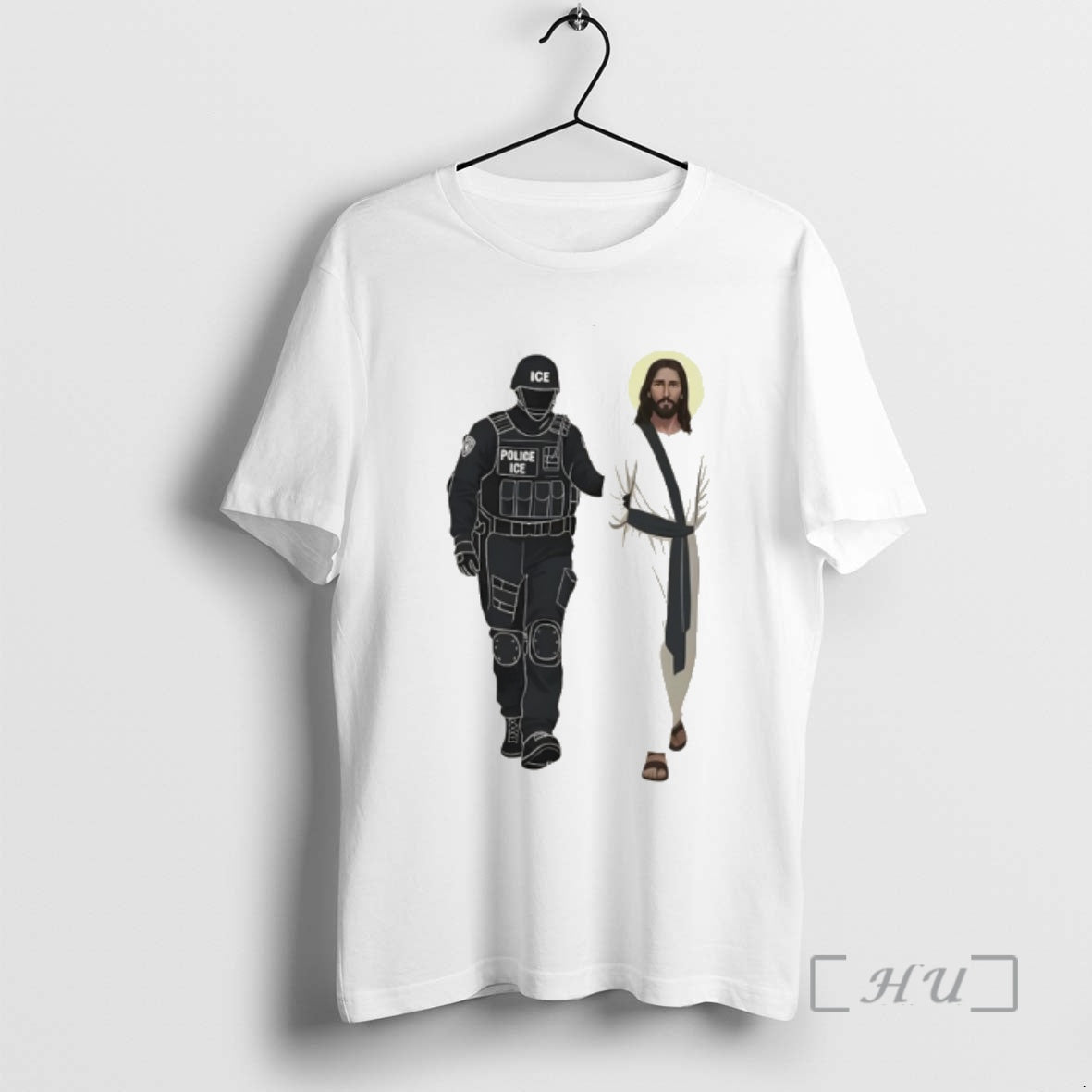 Officials Ice Arresting Deporting Jesus T-Shirts, Hoodie, Sweatshirt | PopFlextees.com