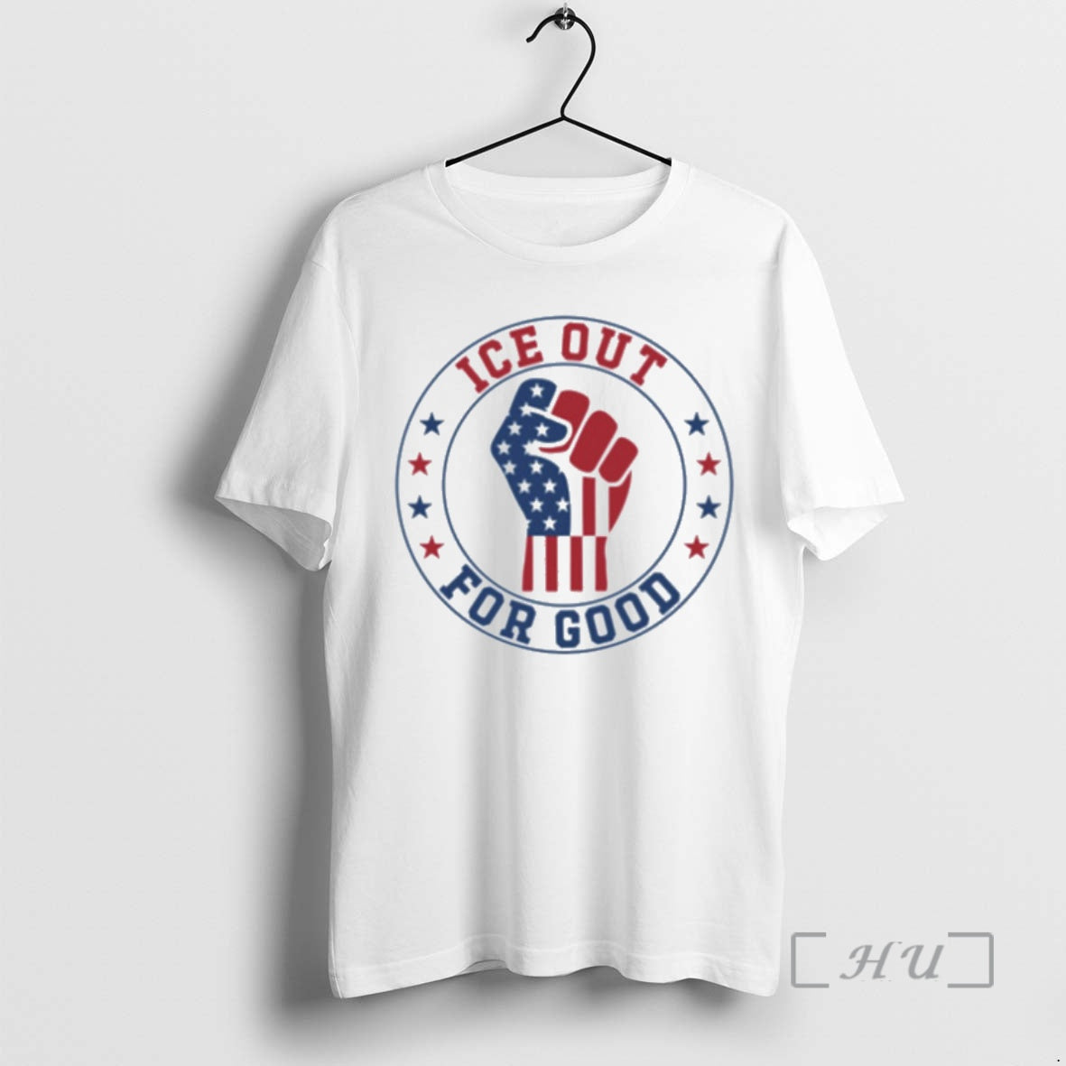 Officials Ice Out For Good Funny Abolish Ice Patriotic Flag Fist Hand Premium T Shirts Hoodie, Sweatshirt | PopFlextees.com