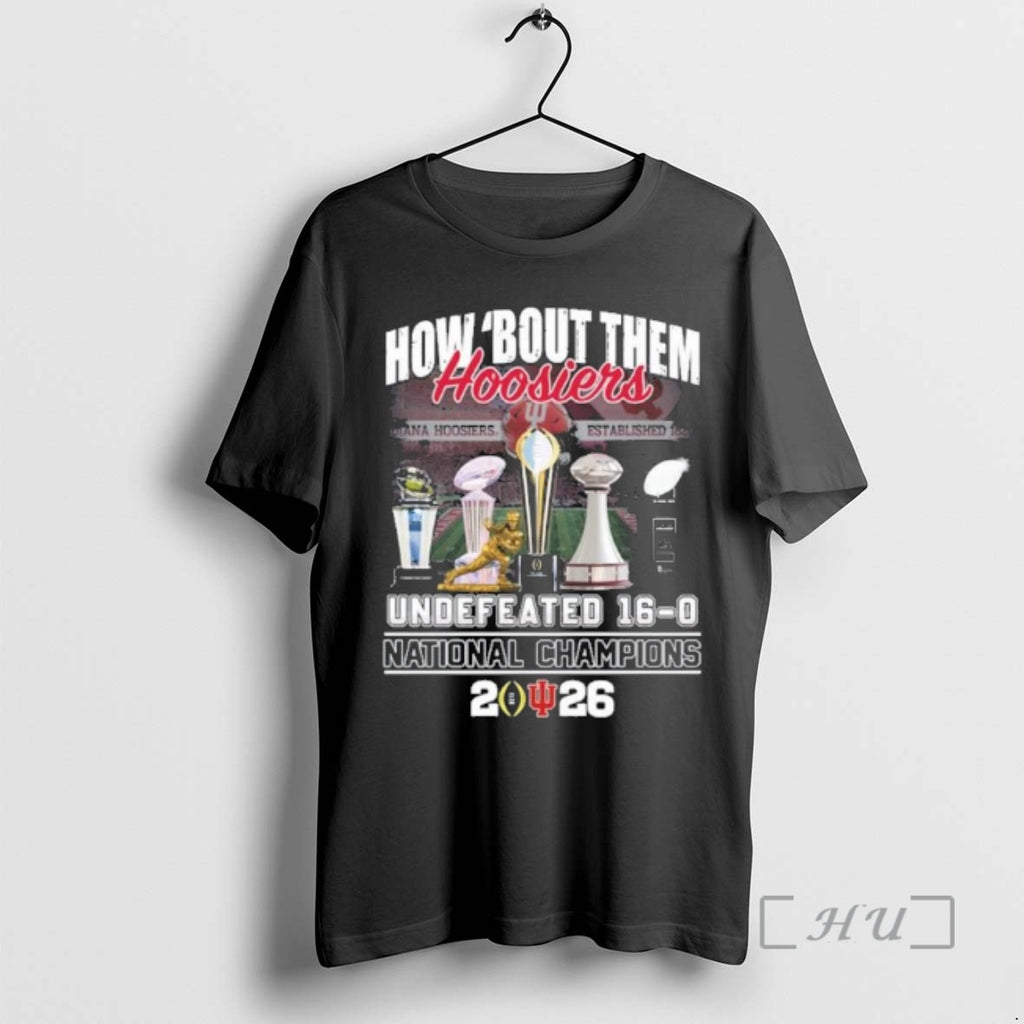 Officials Iu Football How Bout Them Hoosiers National Champions T-Shirts, Hoodie, Sweatshirt | PopFlextees.com