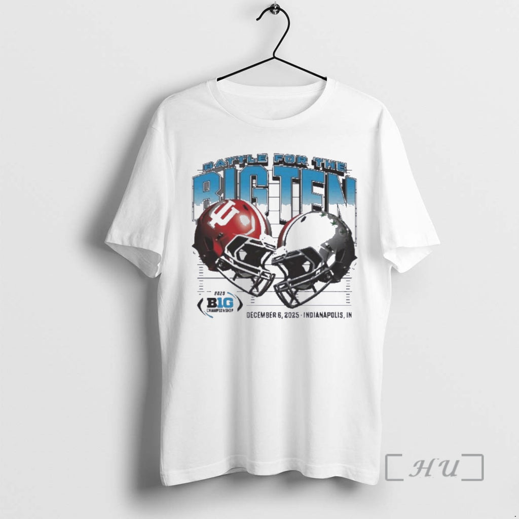 Officials Iu Vs Osu Battle For The Big Ten 2025 T-Shirts, Hoodie, Sweatshirt | PopFlextees.com