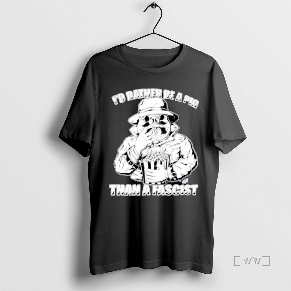 Officials Id Rather Be A Pig Than A Fascist Ornaments T-Shirts, Hoodie, Sweatshirt | PopFlextees.com