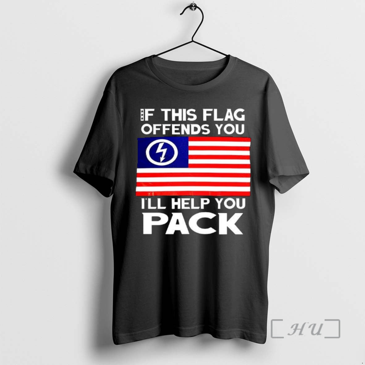 Officials If This Flag Offends You Ill Help You Pack Flag Music Lover Premium T-Shirts, Hoodie, Sweatshirt | PopFlextees.com