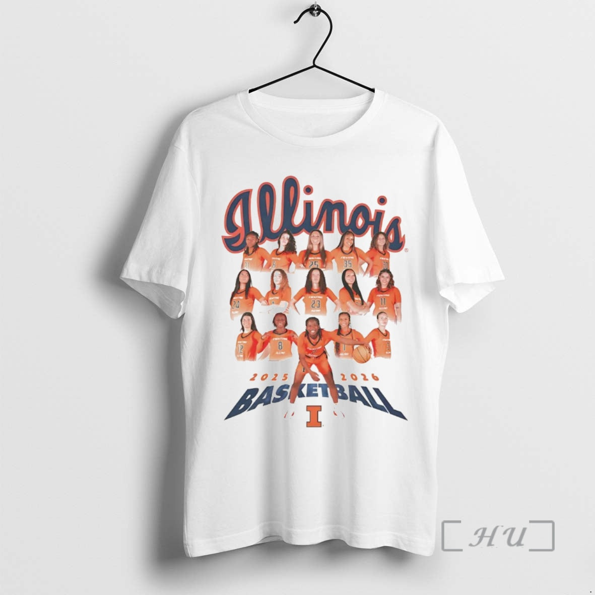 Officials Illinois Fighting Illini Womens Basketball Team 2026 T-Shirts, Hoodie, Sweatshirt | PopFlextees.com