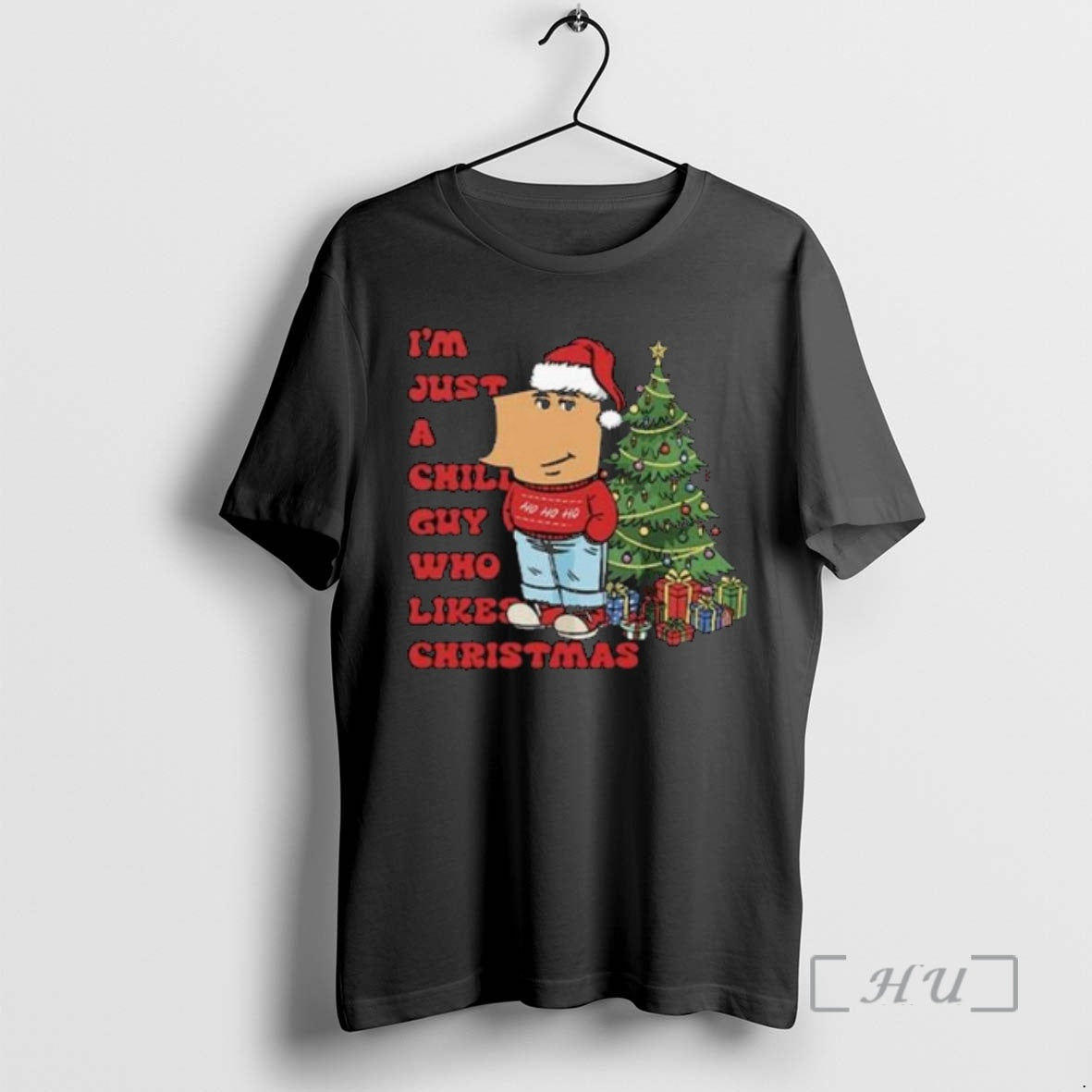 Officials Im Just A Chill Guy Who Likes Christmas 2025 Circle Black Premium T Shirts Hoodie, Sweatshirt | PopFlextees.com