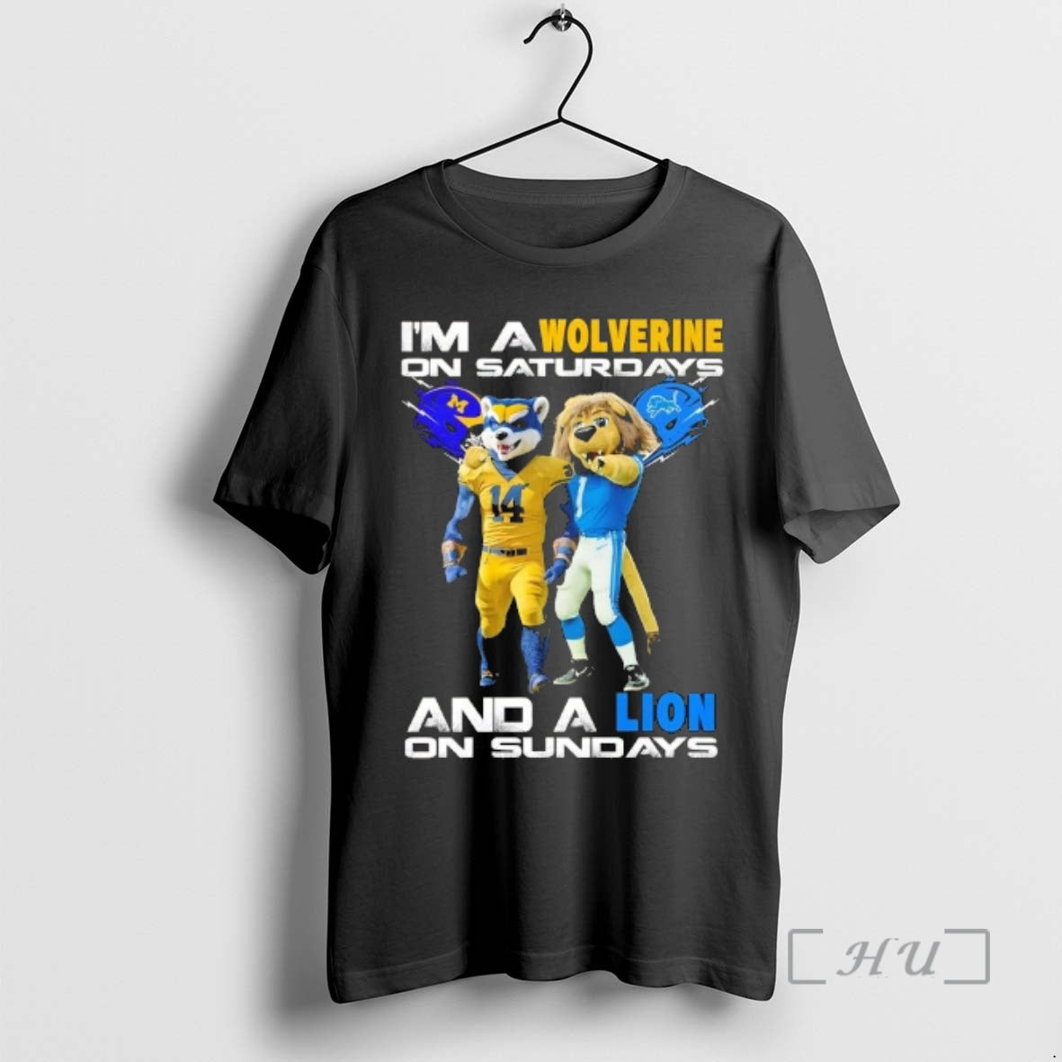 Officials Im A Michigan Wolverines On Saturdays And A Detroit Lions On Sundays Football Mascots T-Shirts, Hoodie, Sweatshirt