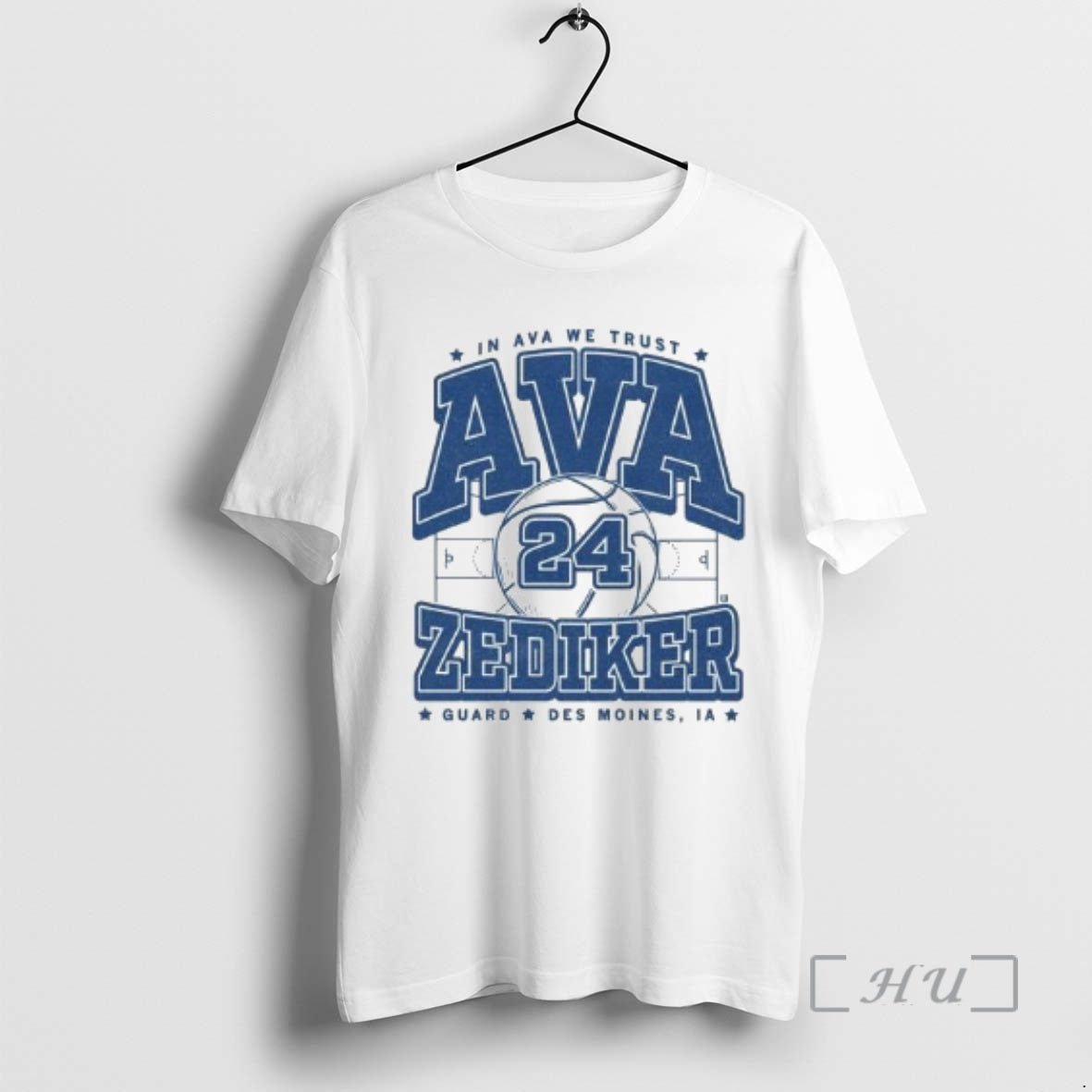 Officials In Ave We Trust Ava Zediker Guard Des Moines Ia Circle White Premium T-Shirts, Hoodie, Sweatshirt | PopFlextees.com