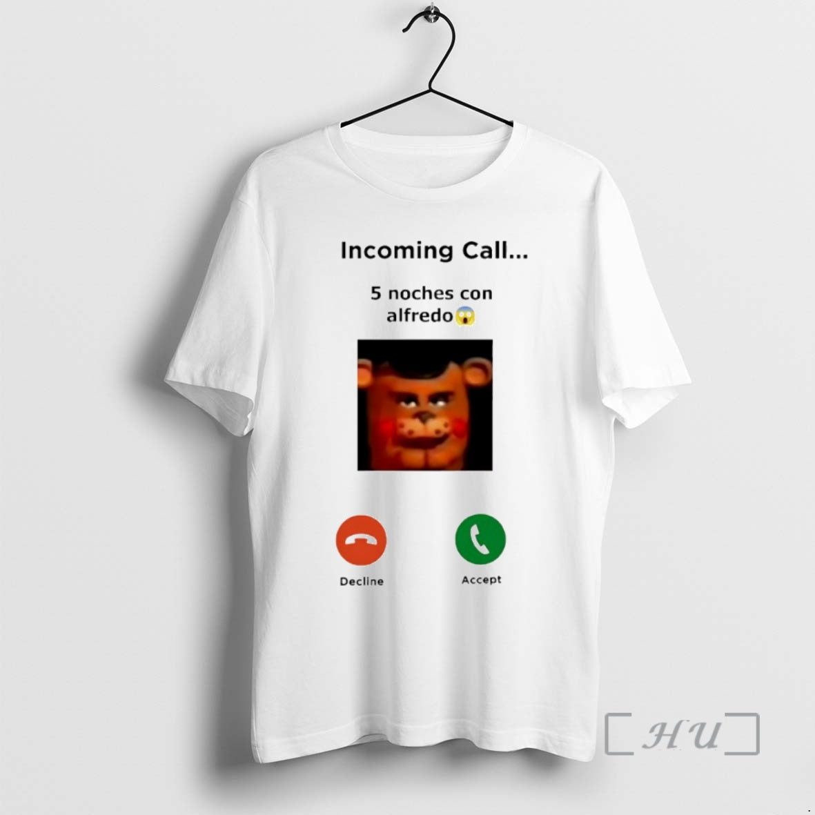 Officials Incoming Call 5 Noches Con Alfredo Freddy Fazbear Circle T-Shirts, Hoodie, Sweatshirt | PopFlextees.com