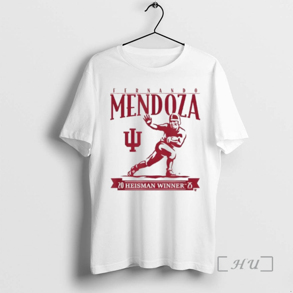 Officials Indiana Football Fernando Mendoza Heisman Trophy T-Shirts, Hoodie, Sweatshirt | PopFlextees.com