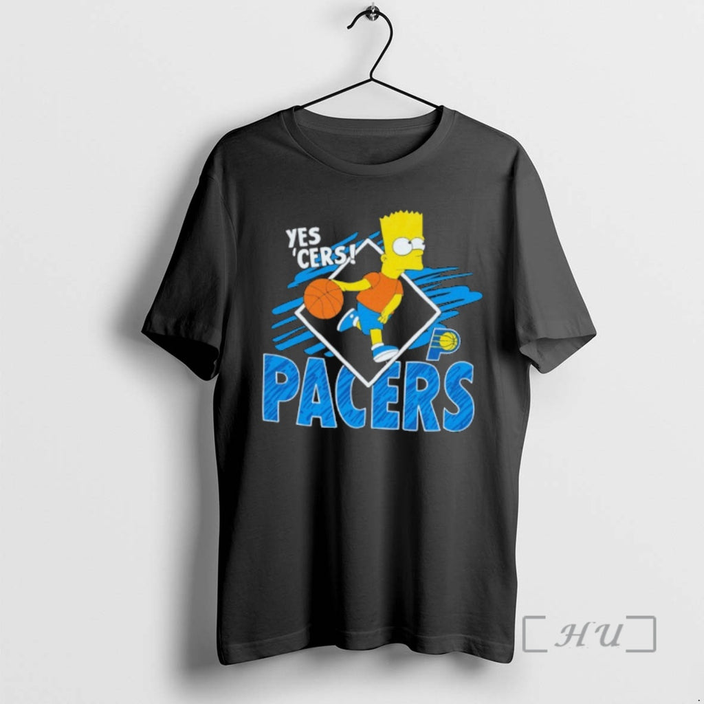 Officials Indiana Pacers Nba X Simpsons Yes Cers T-Shirts, Hoodie, Sweatshirt | PopFlextees.com