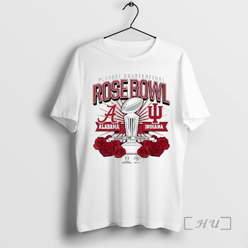 Officials Indiana Vs Alabama Playoff Quarterfinal Rose Bowl January 1 2026 Premium T Shirts Sweater Hoodie, Sweatshirt