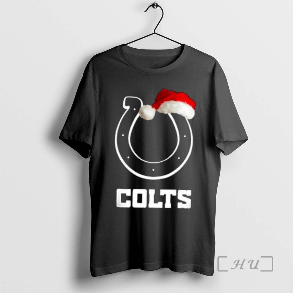 Officials Indianapolis Colts 2025 Santa Hat Logo Football Christmas T-Shirts, Hoodie, Sweatshirt | PopFlextees.com