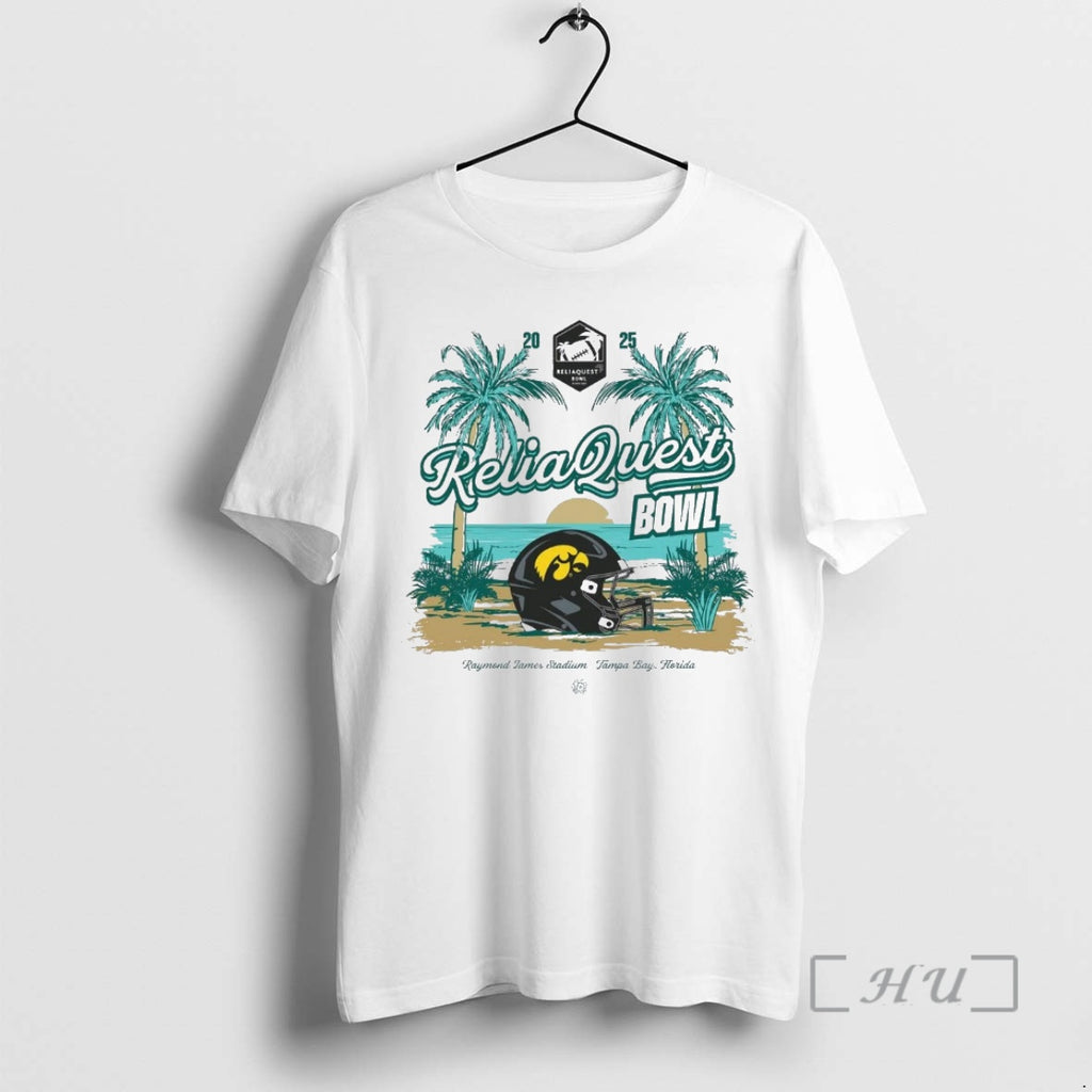 Officials Iowa Hawkeyes 2025 Reliaquest Bowl Helmet Beach Christmas T-Shirts, Hoodie, Sweatshirt | PopFlextees.com