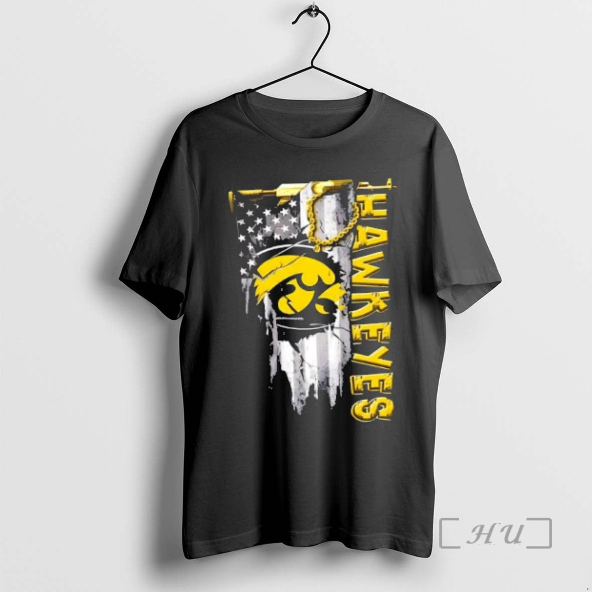 Officials Iowa Hawkeyes Football Battle Shattered Usa Flag Rip Design T-Shirts, Hoodie, Sweatshirt | PopFlextees.com