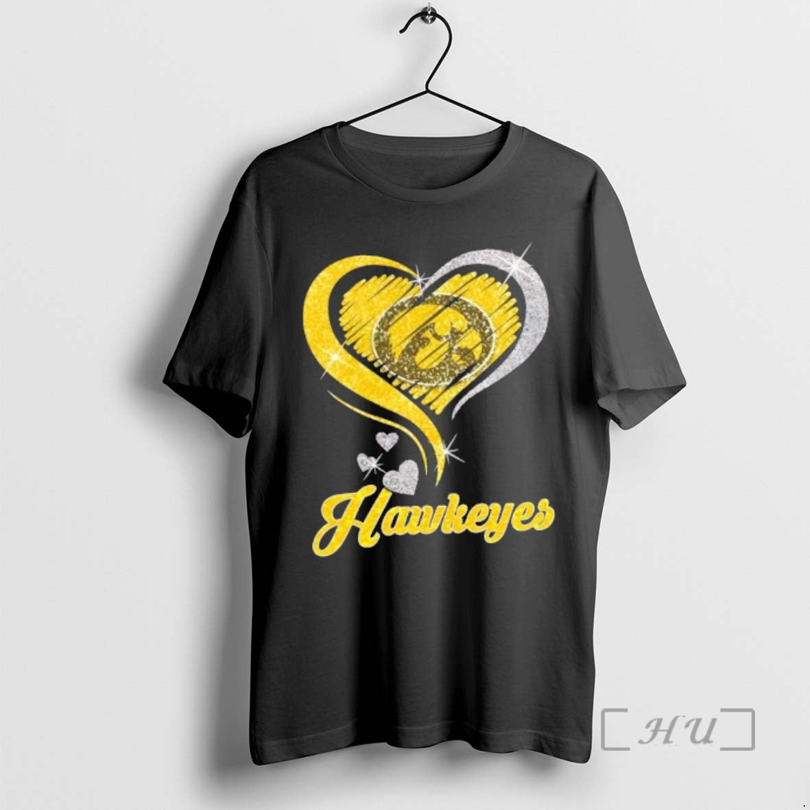 Officials Iowa Hawkeyes Football In Glitter Heart Fans T-Shirts, Hoodie, Sweatshirt | PopFlextees.com