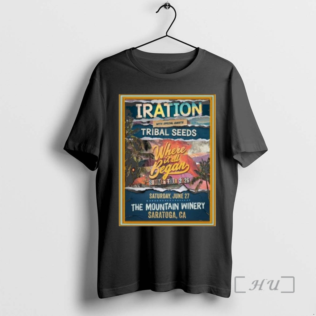 Officials Iration Saratoga Ca June 27 2026 Concert T-Shirts, Hoodie, Sweatshirt | PopFlextees.com