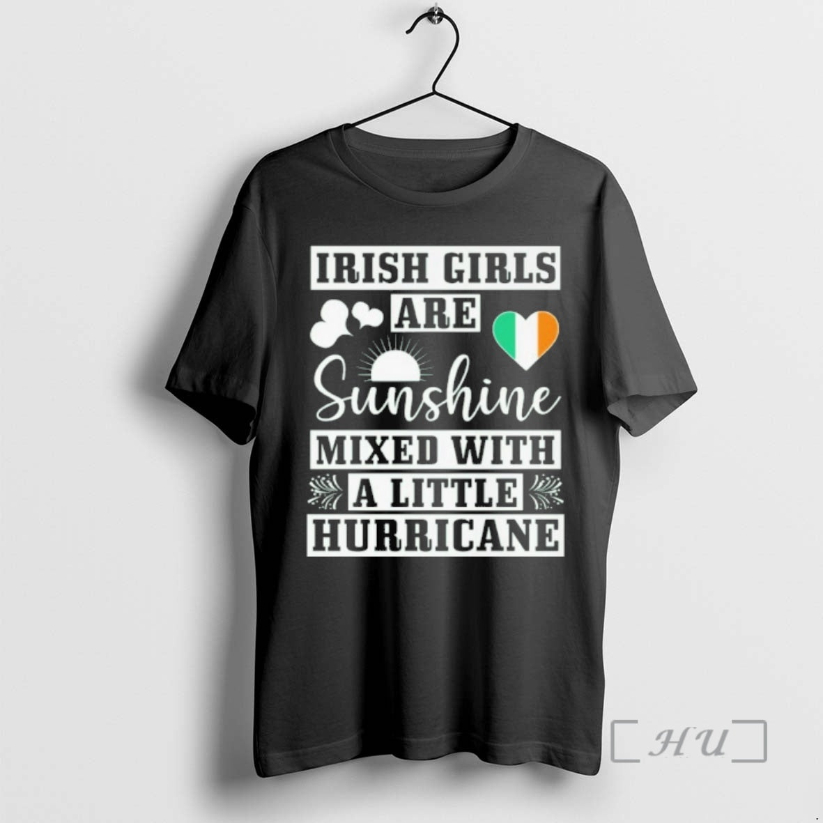 Officials Irish Girls Are Sunshine Mixed With A Little Hurricane T-Shirts, Hoodie, Sweatshirt | PopFlextees.com
