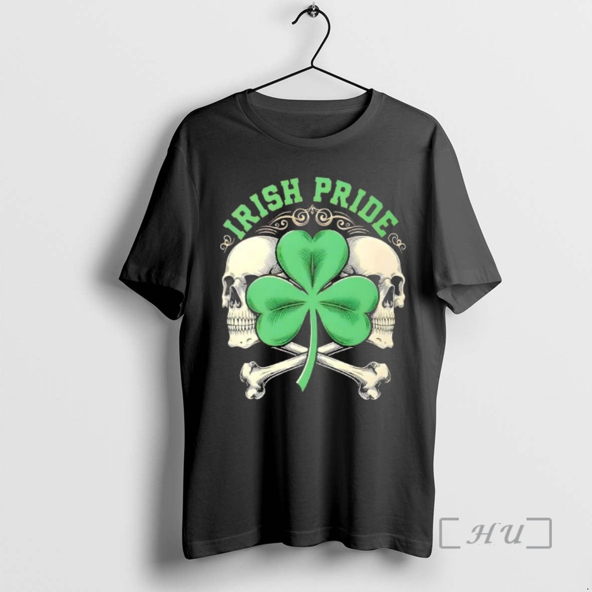 Officials Irish Pride Skull And Shamrock Celtic Edgy T-Shirts, Hoodie, Sweatshirt | PopFlextees.com