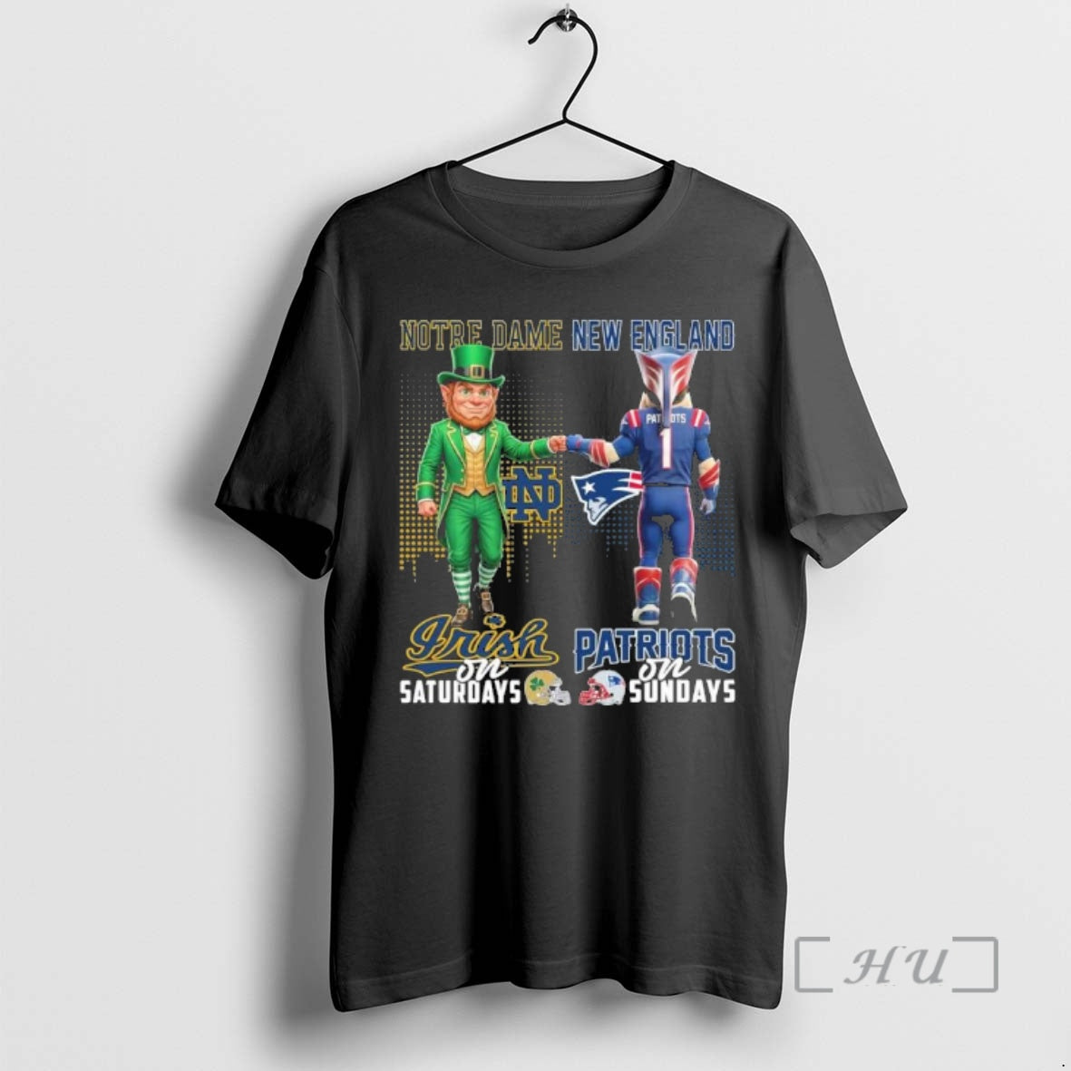 Officials Irish Vs Patriots Mascot On Saturdays And On Sundays T-Shirts, Hoodie, Sweatshirt | PopFlextees.com