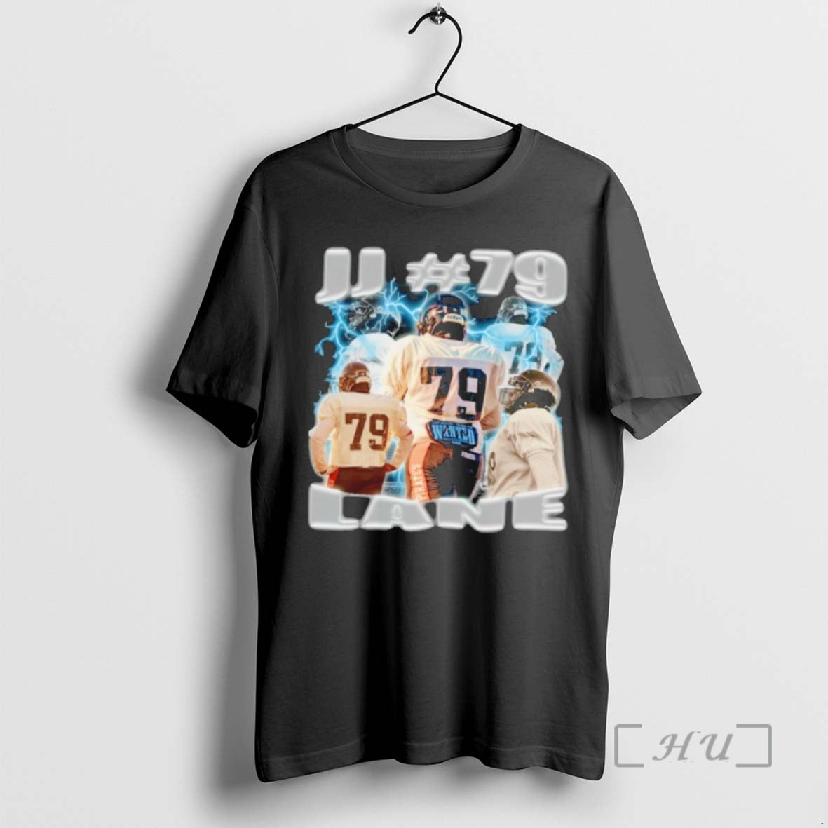 Officials Jj Lane 79 Football Lightning Graphic T-Shirts, Hoodie, Sweatshirt | PopFlextees.com
