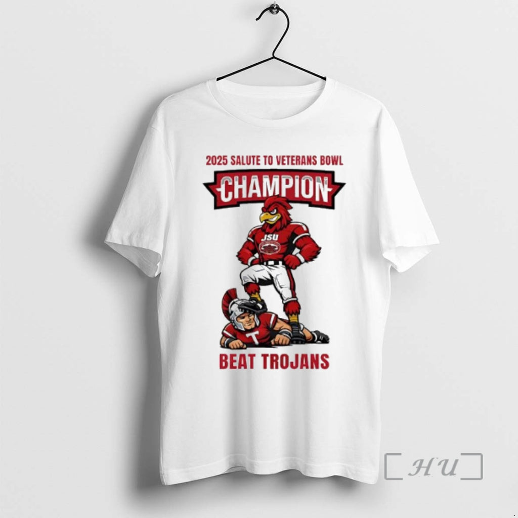 Officials Jsu Beat Trojans 2025 Salute To Veterans Bowl Champion T-Shirts, Hoodie, Sweatshirt | PopFlextees.com
