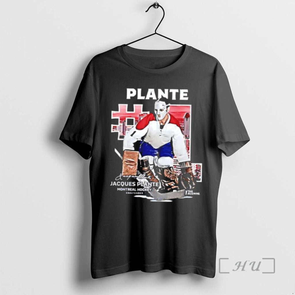 Officials Jacques Plante Montreal Throwback Signature Hockey Player T-Shirts, Hoodie, Sweatshirt