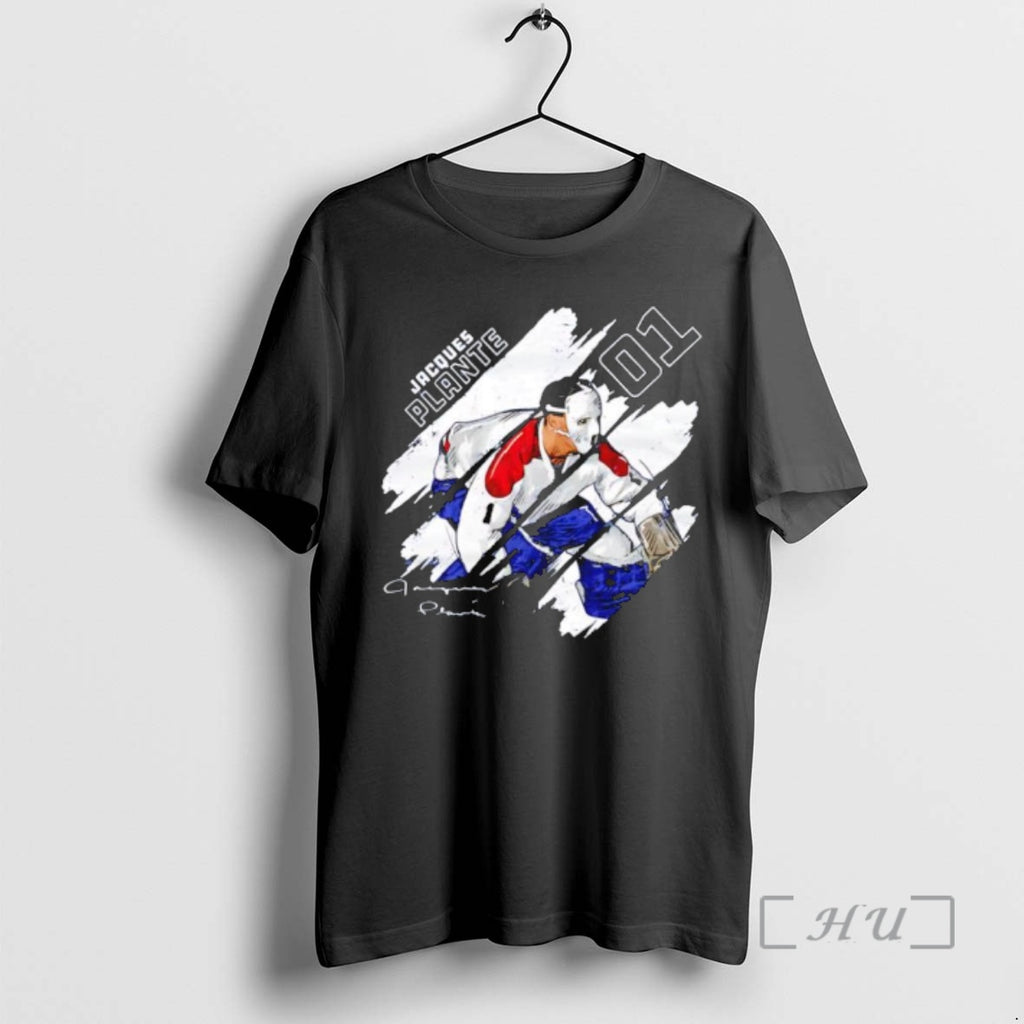 Officials Jacques Plante Stripes Hockey Player T-Shirts, Hoodie, Sweatshirt | PopFlextees.com