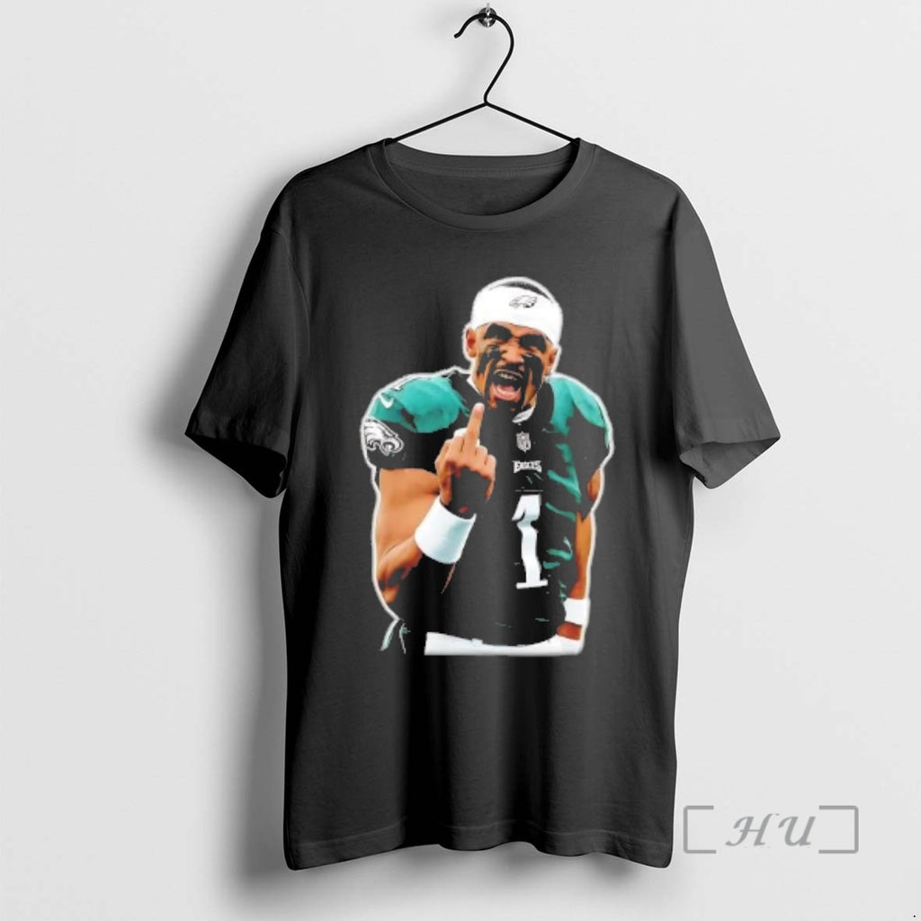 Officials Jalen Hurts Screaming Middle Finger T-Shirts, Hoodie, Sweatshirt | PopFlextees.com